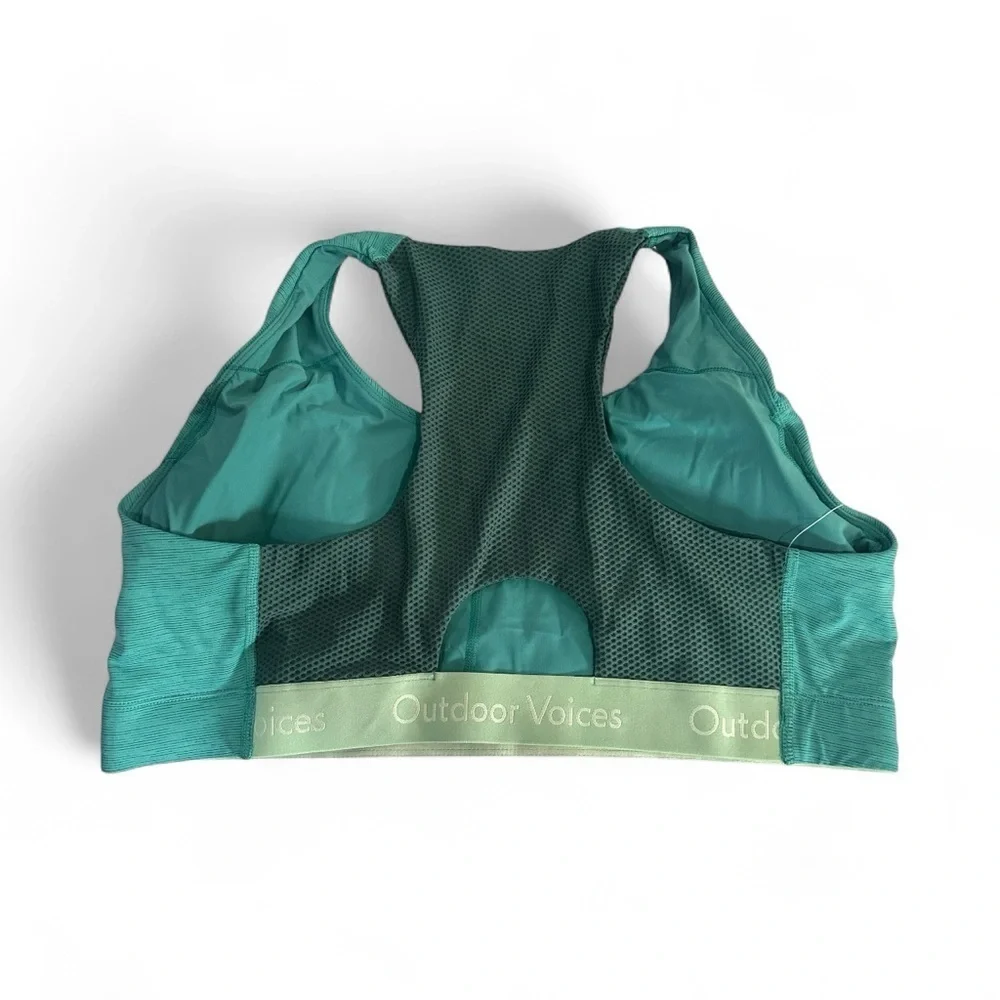 Outdoor Voices Doing Things Thrive Bra in Succulent/Jasper Blue Green XXXL NWT - Picture 5 of 10